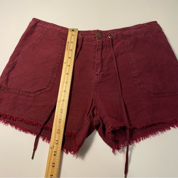 Sanctuary Playa Linen Frayed Hem Shorts - Picture 8 of 9